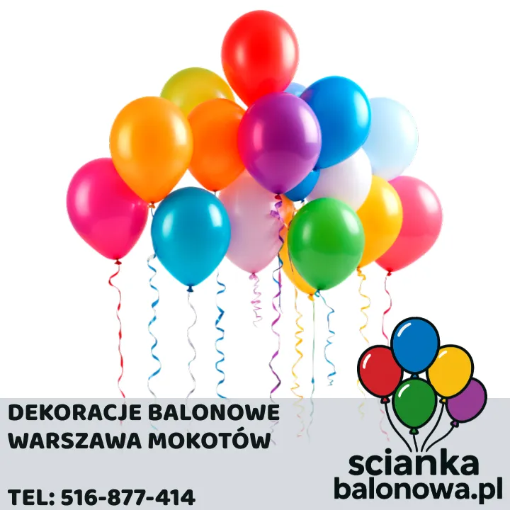 Dekoracje Balonowe Warszawa Mokotów ścianki balonowe Nr1
