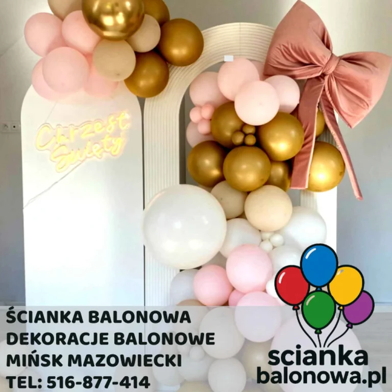 ścianka balonowa mińsk mazowiecki dekoracje balonowe