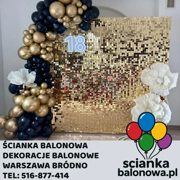 ścianka balonowa warszawa bródno dekoracje balonowe