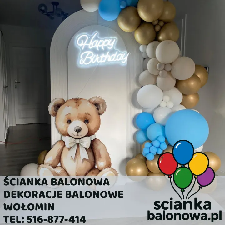 ścianka balonowa wołomin dekoracje balonowe