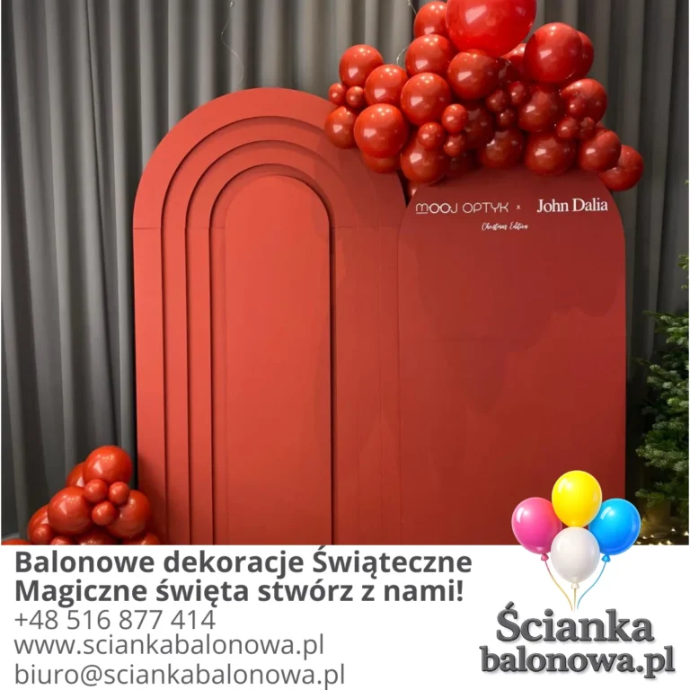 balonowe dekoracje świąteczne Warszawa