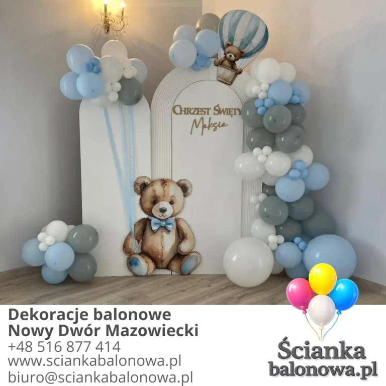 dekoracje balonowe nowy dwór mazowiecki