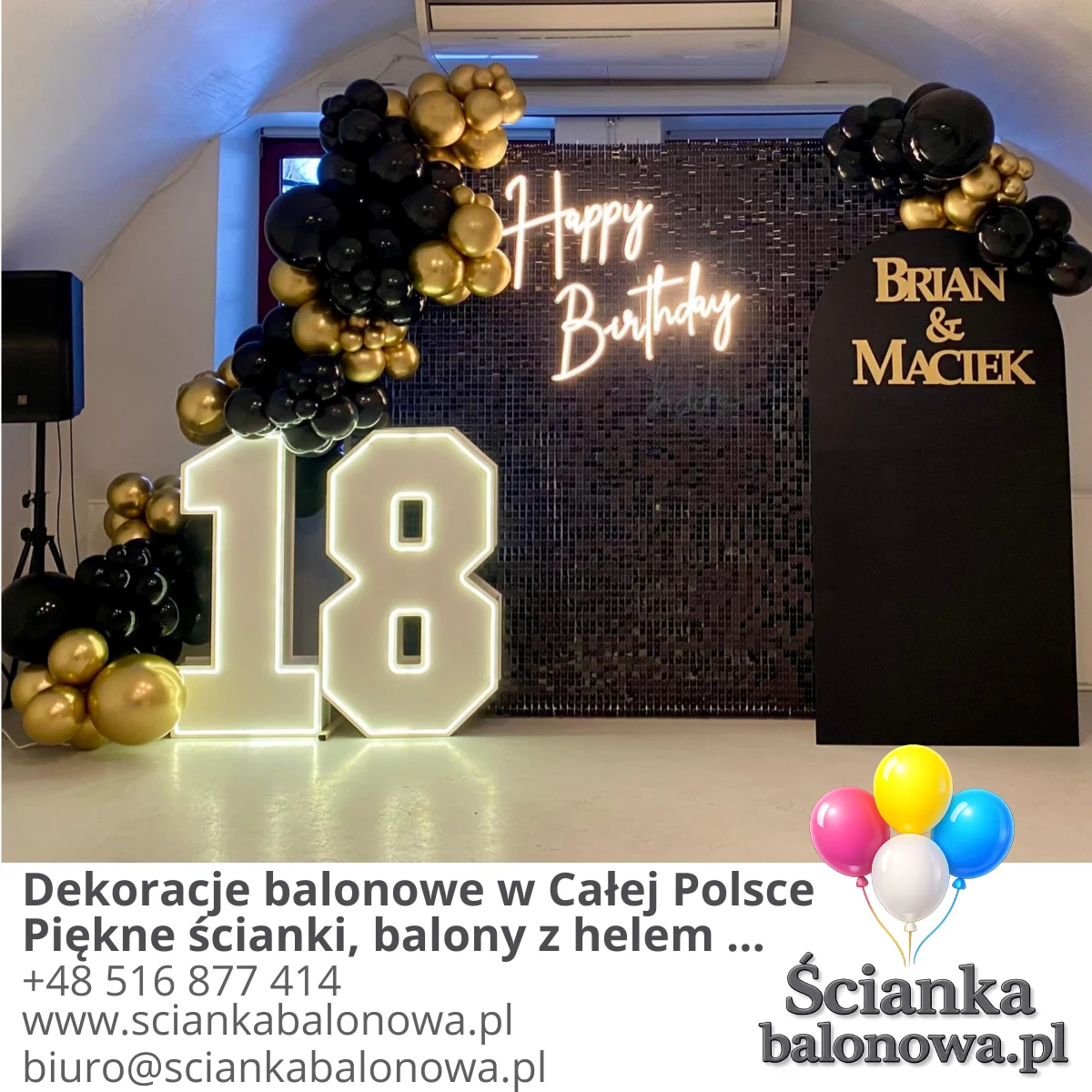 dekoracje balonowe w całej Polsce