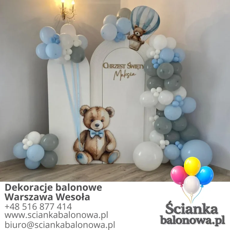 dekoracje balonowe warszawa wesoła