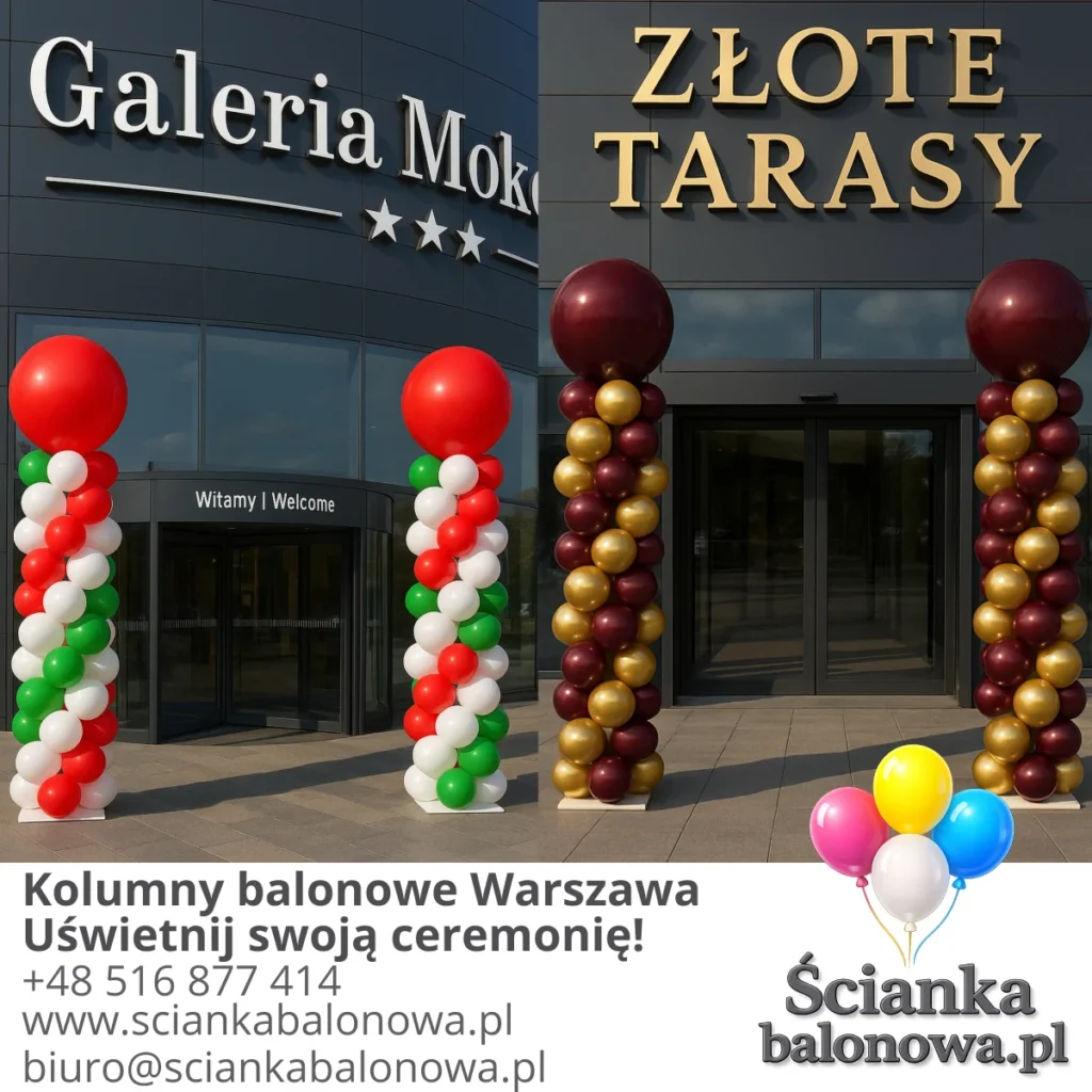 kolumny balonowe warszawa