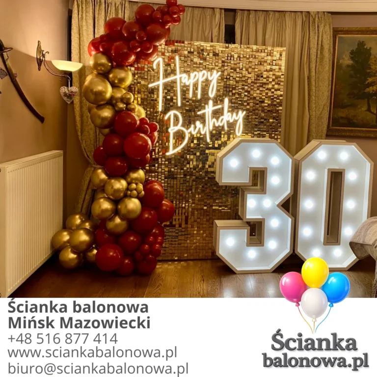 ścianka balonowa mińsk mazowiecki