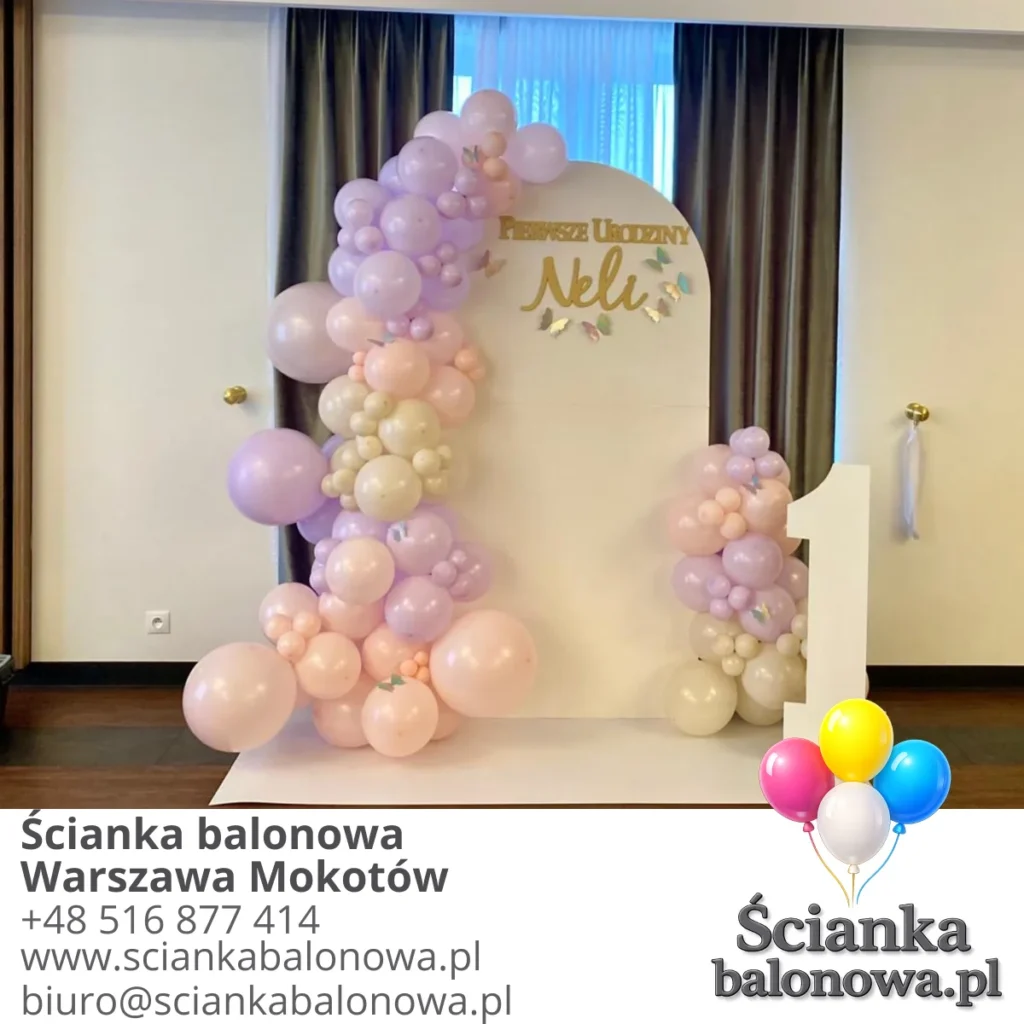 ścianka balonowa warszawa mokotów