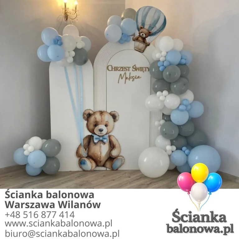 ścianka balonowa warszawa wilanów