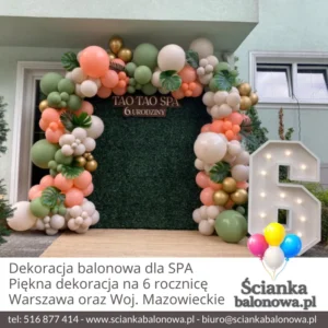 dekoracja w stylu bali dla SPA Warszawa
