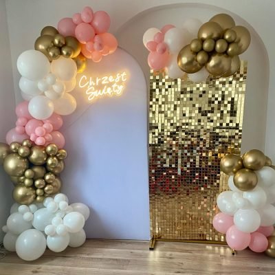 ścianka balonowa warszawa na chrzest święty
